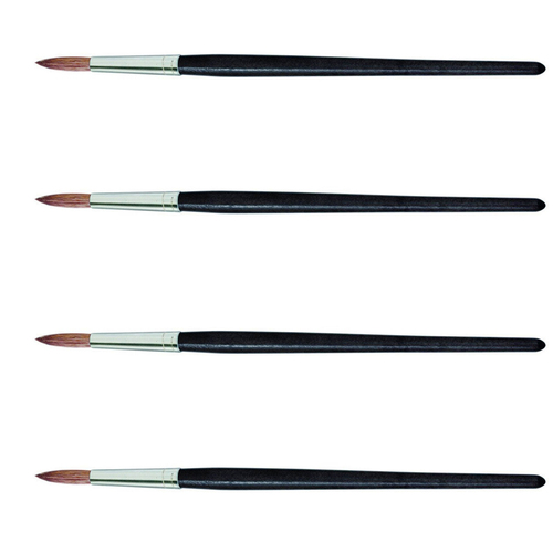 4PK Jasart Pony/Goat Round Watercolour Brush - Size 10