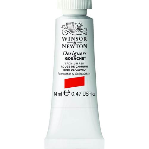 Winsor & Newton 14ml Designers' Gouache Cadmium Red S4