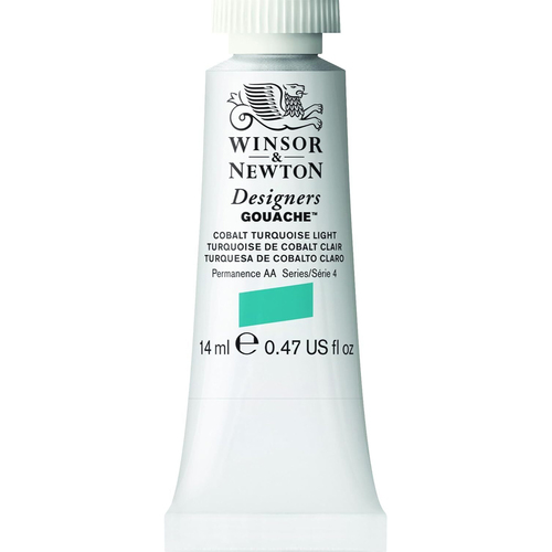 Winsor & Newton 14ml Designers' Gouache Cobalt Turquoise Light S4