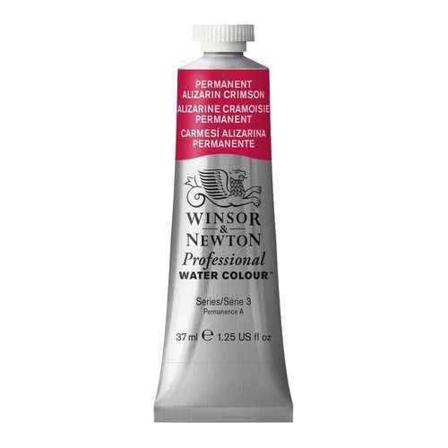 Winsor & Newton 37ml Pro Watercolour Tube Permanent Alizarin Crimson S3