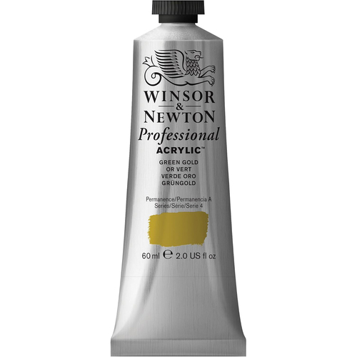 Winsor & Newton 60ml Professional Acrylic Colour Tube Green Gold S4