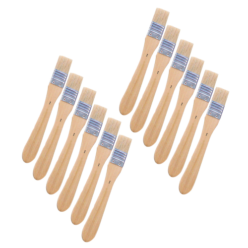 12PK Jasart Hog Bristle Series 713 Flat Head Brush - Size 1