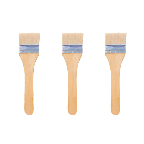 3PK Jasart Hog Bristle Series 713 Flat Head Brush - Size 5