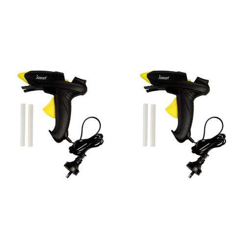 2PK Jasart Electric Glue Gun 15W w/ 2 Sticks Art/Craft Tool - Black