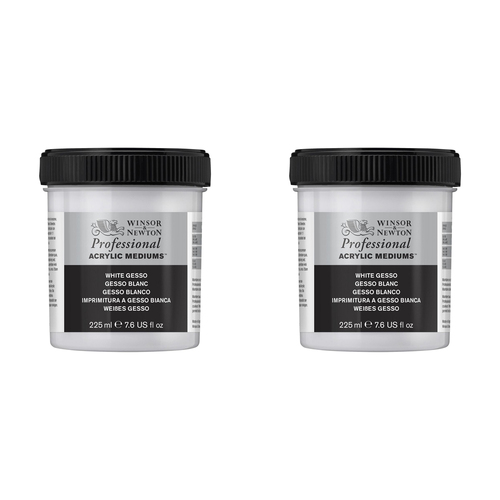 2PK Winsor & Newton 225ml Professional Acrylic Gesso - White