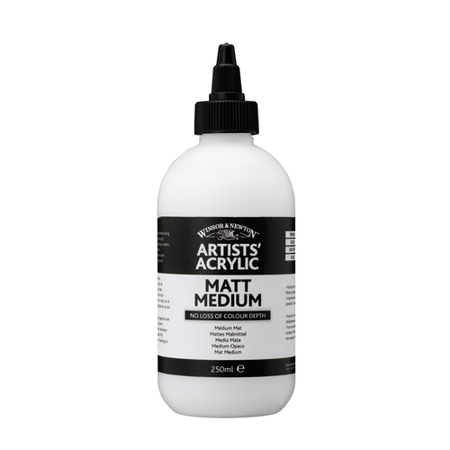 Winsor & Newton 250ml Professional Acrylic Fluid Medium - Matt