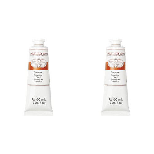 2PK Charbonnel 60ml Etching Ink Paint Tube S2 - Sanguine