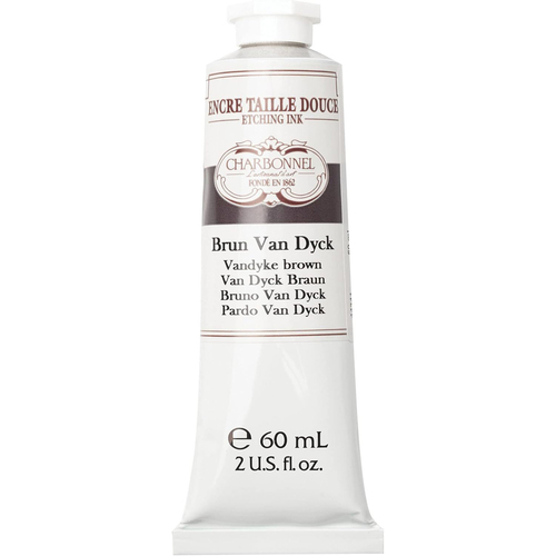 Charbonnel 60ml Etching Ink Paint Tube S3 - Van Dyke Brown