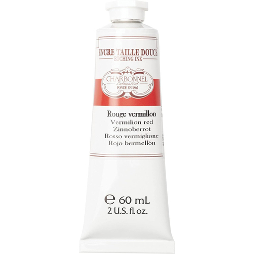 Charbonnel 60ml Etching Ink Paint Tube S4 - Vermillion Red