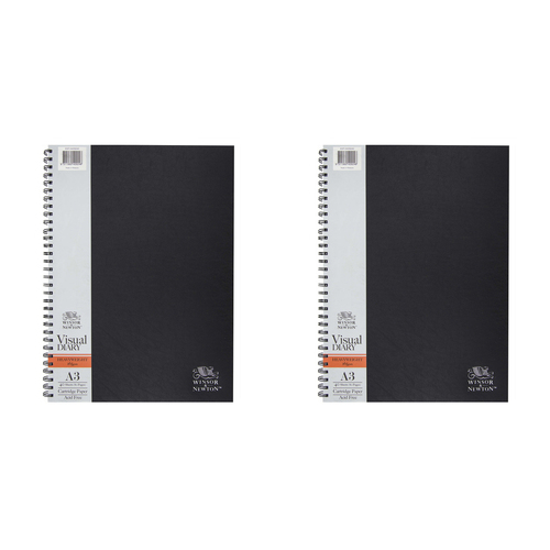 2PK Winsor And Newton Double Wire Visual Diary A3 165gsm