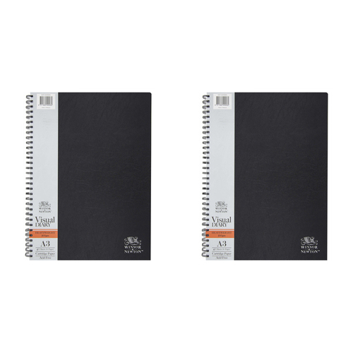 2PK Winsor And Newton Double Wire Visual Diary A3 200gsm