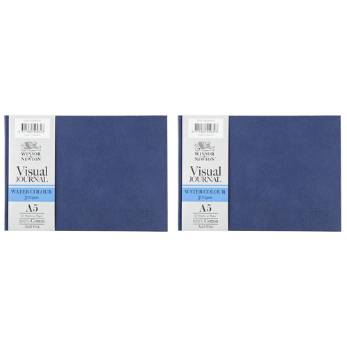2PK Winsor And Newton Hardbound Water Colour Visual Journal A5L