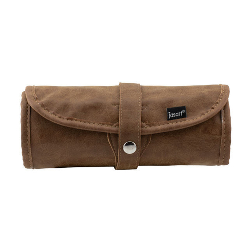 Jasart 48-Pencil Wrap Storage Organiser 24x8cm - Brown