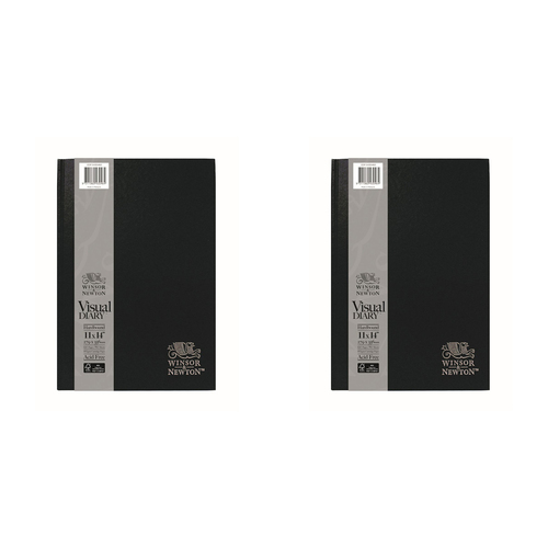 2PK Winsor And Newton Hard Bound Visual Diaries 110gsm FSC MIX CREDIT