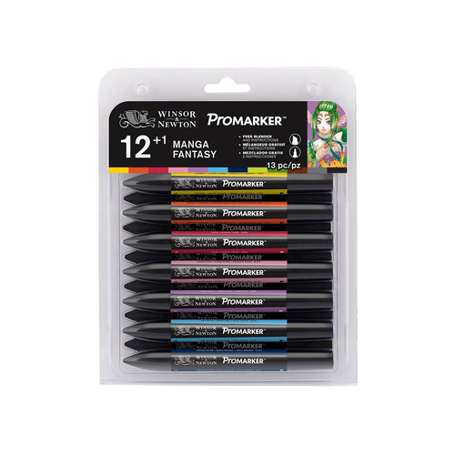 13pc Winsor & Newton ProMarker Manga Fantasy Marker Set