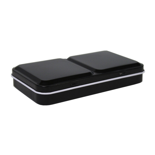 Jasart Voyager Metal Watercolour Empty Palette Box 24x1/2 Pan - BLK/WHT