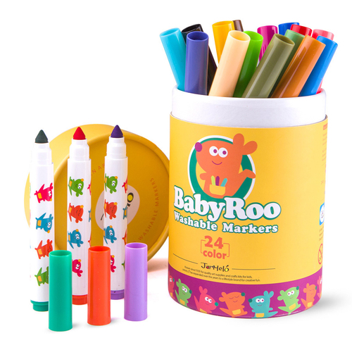 24pc Jar Melo Baby Roo Washable Markers Kids 3y+