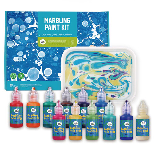 Jar Melo 12 Color Marbling Paint Kit 3y+