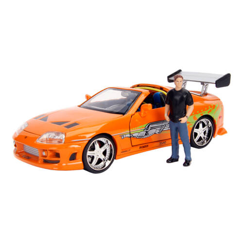 Fast & Furious 1994 Toyota Supra MK IV w/ Brian 1:24 Scale Die-Cast Vehicle Toy