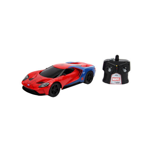 Jada Toys Marvel Comics 2017 Ford GT Spider-Man Remote Control Car