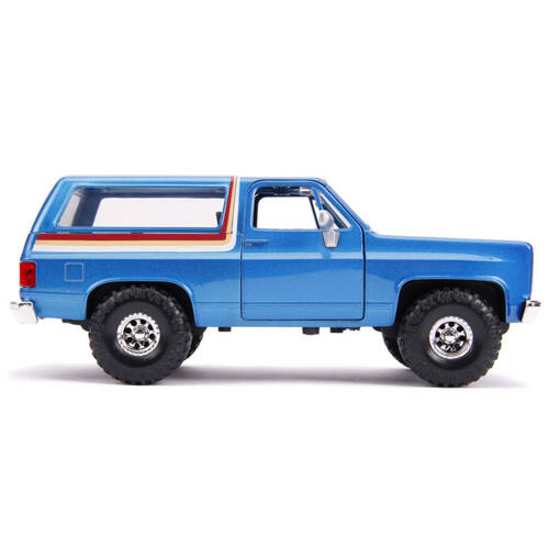 Just Trucks 1980 Chevy K5 Blazer Blue 1:24 Scale Diecast Vehicle Car