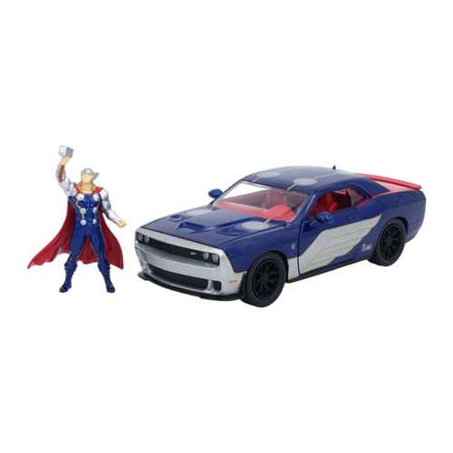 Mighty Thor Thor & 2015 Dodge Challenger SRT Hellcat 1:24 Scale Die-Cast Vehicle Toy