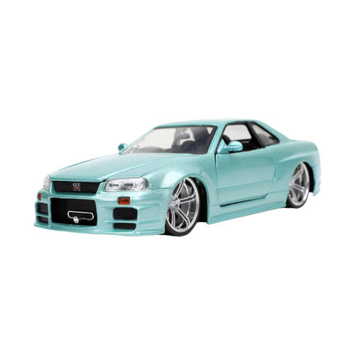 Fast And Furious 2002 Nissan Skyline GT-R R34 1:24 Scale