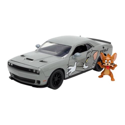 Tom & Jerry 2015 Dodge Challenger Hellcat w/ Jerry Figure Car Toy
