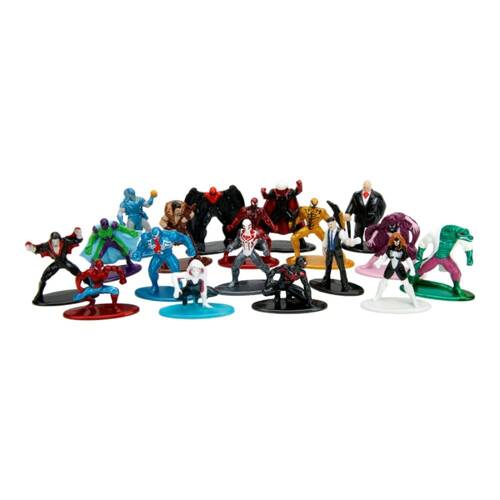 18pc Marvel Comics Series-9 Spider-Man Nano MetalFig Kids Figure Toy