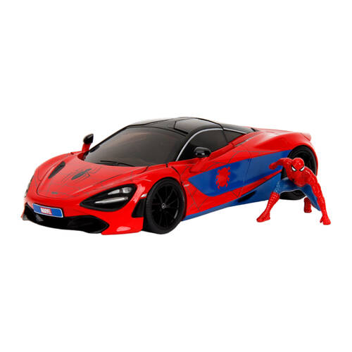 Spider-Man Spider-Man w/ McLaren 720S 1:24 Scale Die-Cast Vehicle Toy