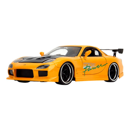 JDM Tuners 1993 Mazda RX-7 1:24 Scale Diecast Vehicle Car Figure Yellow