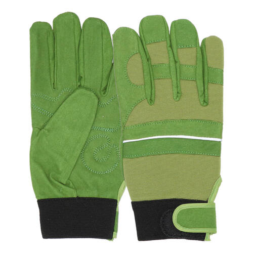 Esschert Design Lined Garden Gloves Gardening Accessory Large Green