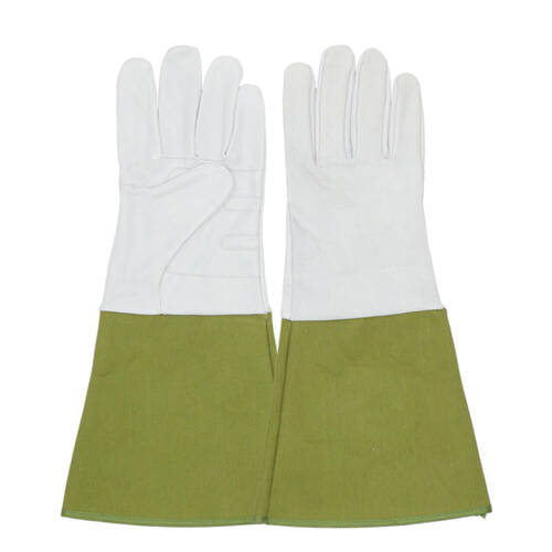 Esschert Design Garden Gloves w/ Gauntlet Gardening Accessory Large Green