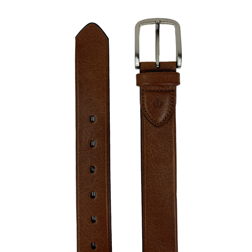 Jeff Banks New Stretch Embosssed Belt Tan Size 40