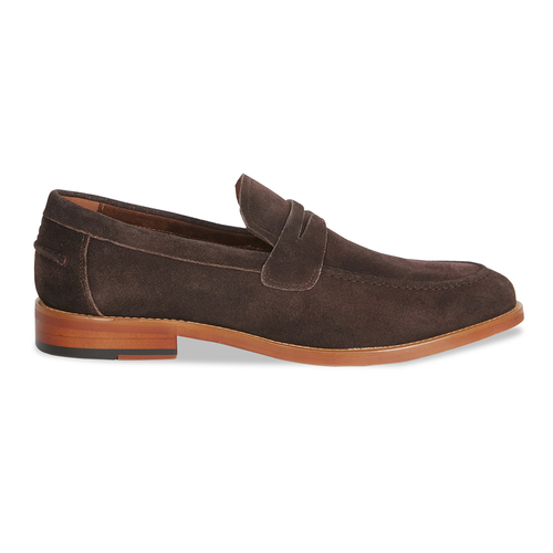 Jeff Banks Men's Leather Suede Loafer Shoes Brown AU7/EU40.5