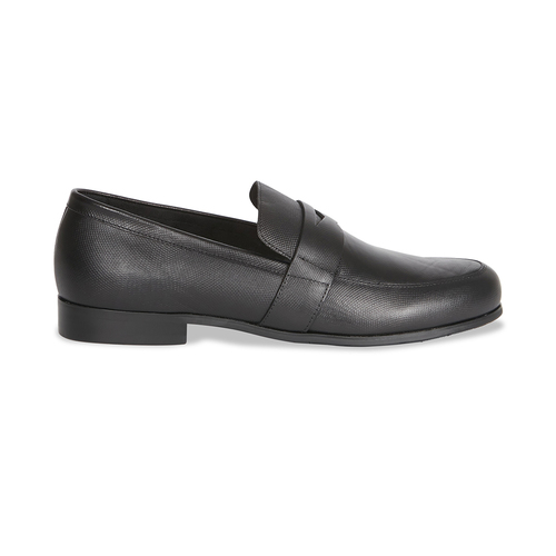 Jeff Banks Men's Textured Slip On Dress Shoes Black AU12/EU46