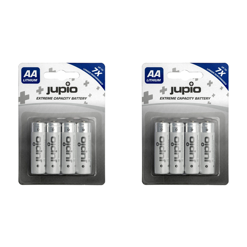 8pc Jupio Non-Rechargeable Lithium Batteries AA VPE-12