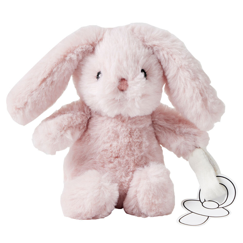 Jiggle & Giggle Polyester Bunny Dummy Clip Pink 0m+ 16cm