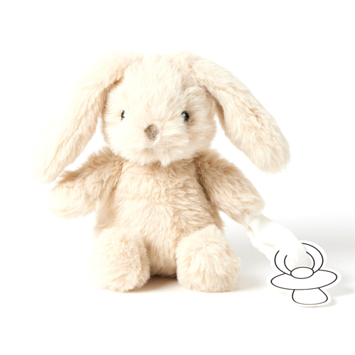 Jiggle & Giggle Polyester Bunny Dummy Clip Beige 0m+ 16cm