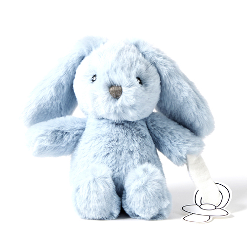 Jiggle & Giggle Polyester Bunny Dummy Clip Soft Blue 0m+ 16cm