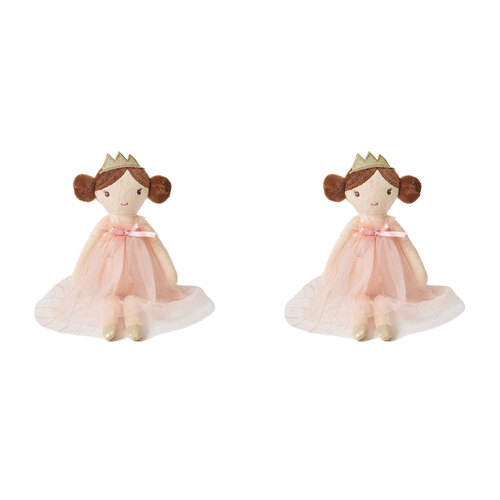 2PK Jiggle & Giggle Ellie Fairy Doll Baby/Toddler Stuffed Toy Pink 12m+