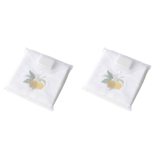 2PK Pilbeam Living Cotton Limetta Hand Towel & Soap w/Organza Bag Bath Decor