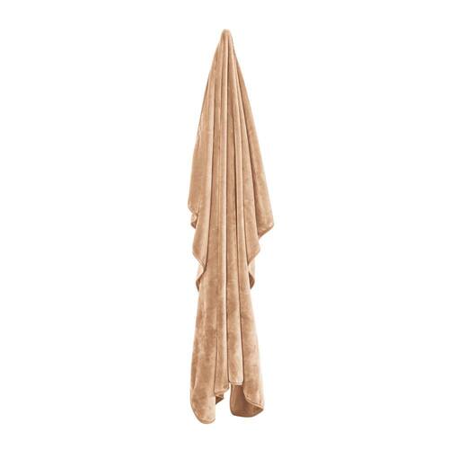 J.Elliot Solid Faux Mink 220x240cm Blanket 450GSM - Natural