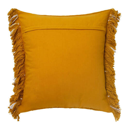 J.Elliot Janey Hana 50x50cm Cushion - Mustard/Ivory
