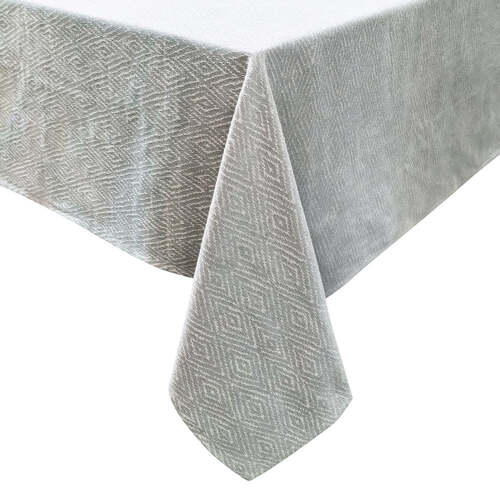J.Elliot Charlotte Rectangle 150x250cm Tablecloth - Grey/White