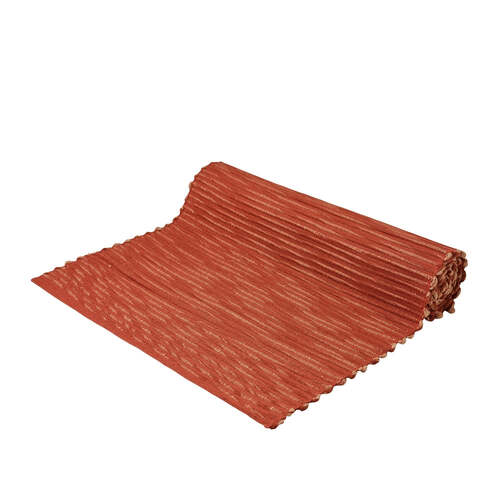 J.Elliot Home Alexis 33x180cm Cotton Table Runner - Rust & Clay