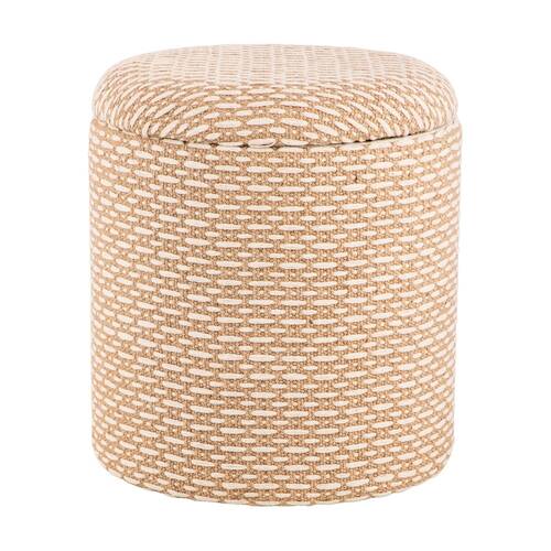 J.Elliot Home Renee Storage Ottoman Furniture 40x40x45cm Natural