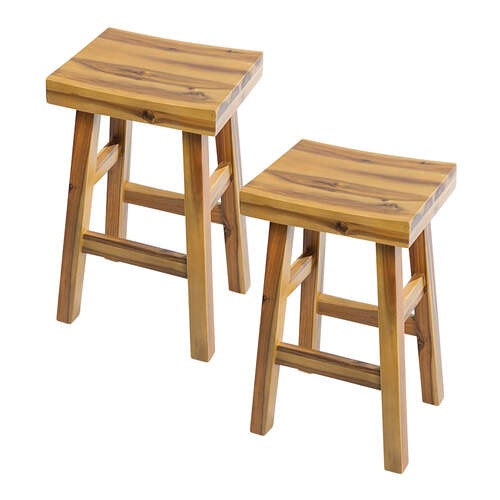 J.Elliot Home Dylan 35x51cm Wooden Stool Furniture - Oak