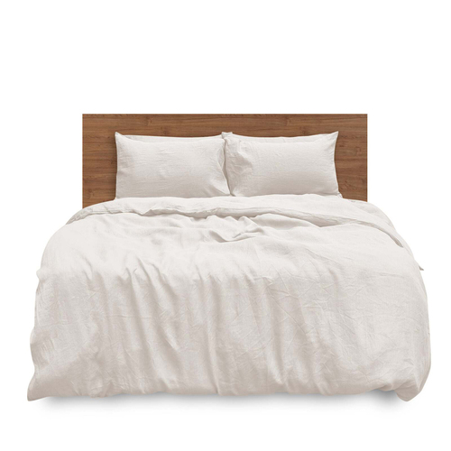 J Elliot Home Linen Collection Queen Duvet w/ Pillowcases Set - White