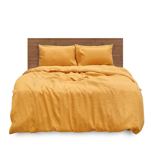 J Elliot Home Linen Collection King Duvet w/ Pillowcases Set - Honey